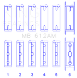 King Engine Bearings Volvo 520/B5252 Main Bearing Set - Size STD