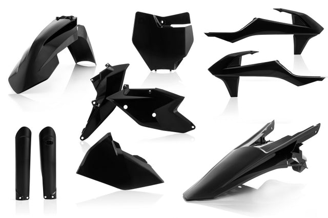 Acerbis Full Plastic Kit for KTM 125-450 SX, SX-F, XC-F, XC 2016-2018 - Black