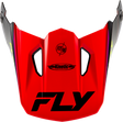 Fly Racing Kinetic Rally Helmet Visor for XL/2X Sizes - Red, Black & White