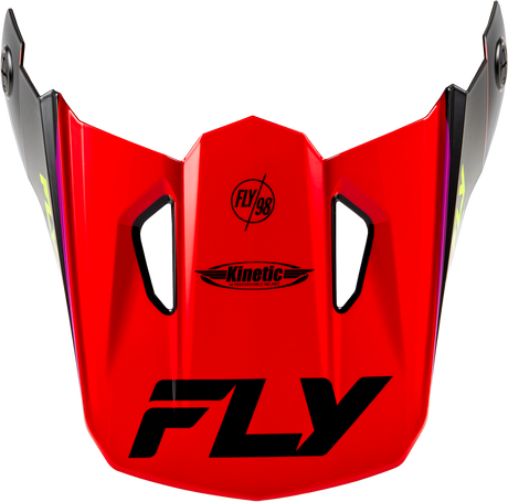 Fly Racing Kinetic Rally Helmet Visor Red/Black/White for XS/S Sizes
