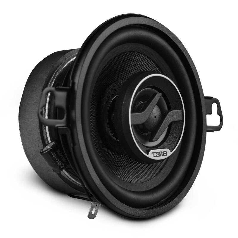 DS18 ZXI-3542 3.5 Inch 40 Watts RMS 2-Way Coaxial Speaker with Kevlar Cones for Car Audio