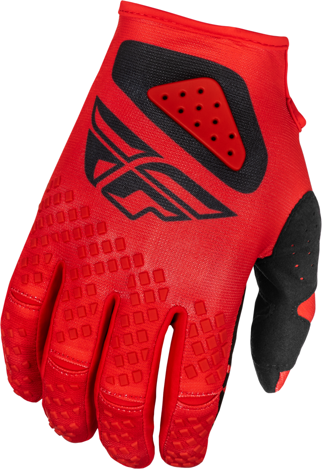 Fly Racing Kinetic Center Gloves for Motorcycle and Dirt Bike - Red/Black, Size 3X