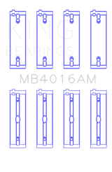 King Engine Bearings Mitsubishi 181CI 3.0L 6G72 V6 (Size +1.0) Main Bearing Set