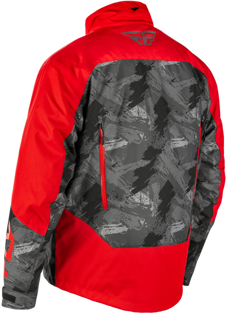 Fly Racing Snx Pro Jacket in Red/Black – Adult Snowmobile Jacket with Waterproof and Insulation for Snowmobile & Winter Sports