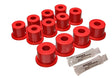 Energy Suspension 7.2101R Leaf Spring Bushing Set for Nissan 720 & Hardbody Pickup 2WD (1980-1984) - Front & Rear, Red