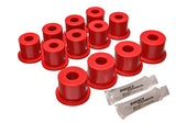 Energy Suspension 7.2101R Leaf Spring Bushing Set for Nissan 720 & Hardbody Pickup 2WD (1980-1984) - Front & Rear, Red