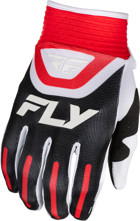 Fly Racing Youth F 16 Offroad Gloves – Black/Red/White, Youth 2X-Small, MX Gloves