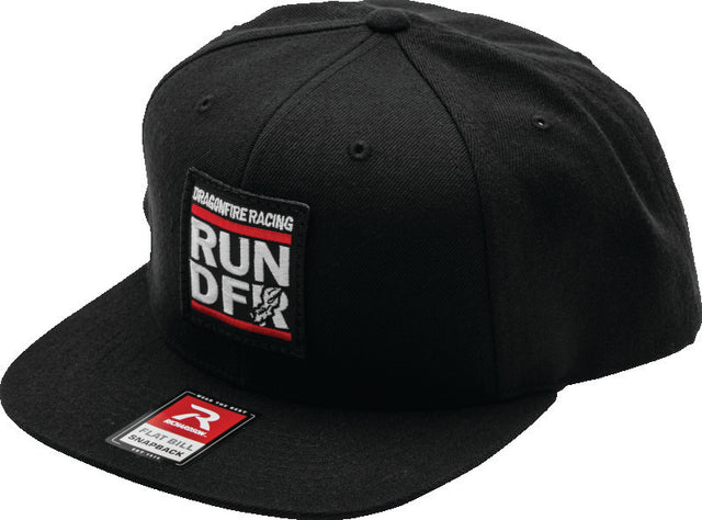 DragonFire Racing Run DFR Patch Hat – Durable Powersports Baseball Cap with Custom Embroidery