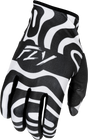 Fly Racing Lite Gloves Abyss White/Black XS – Lightweight Performance Motorcycle Gloves for Dirt Bikes and Off-Road Vehicles