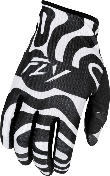 Fly Racing Lite Gloves Abyss White/Black Medium for Motorcycle and ATV Riders