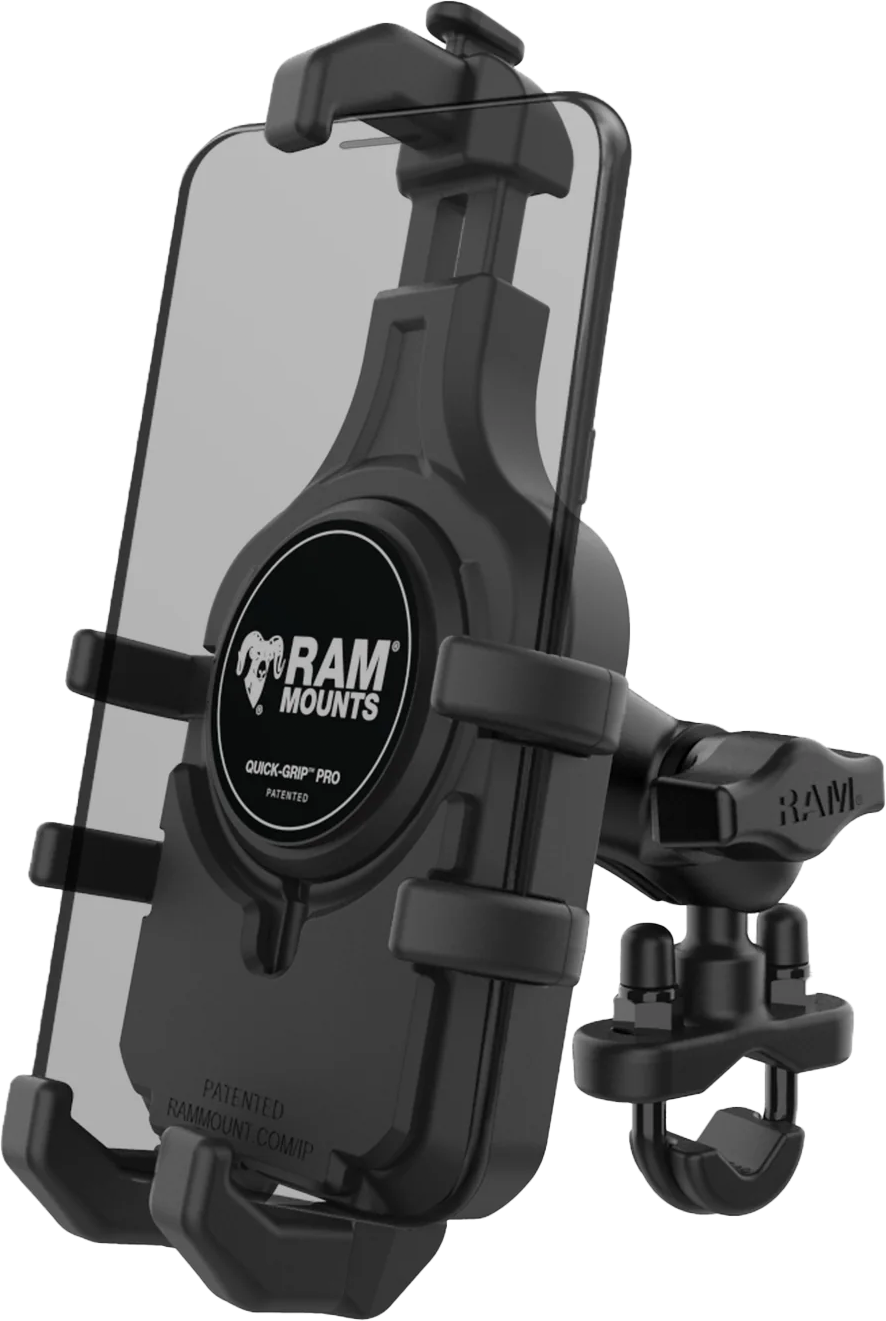 RAM Quick Grip Pro Handlebar Phone Mount for Motorcycles and Bikes - Model RAM-B-149Z-A-PD5U