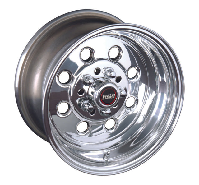 Weld Draglite 15x3.5-inch Polished Forged Wheel with 5x4.5 and 5x4.75 Bolt Pattern, 1.375-inch Backspacing