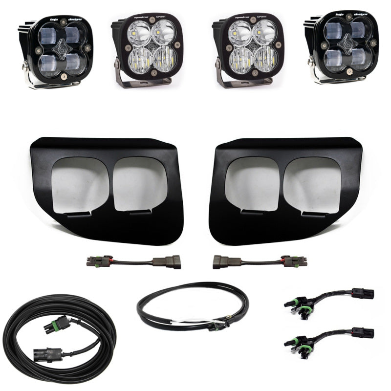 Baja Designs Ford Super Duty (20-On) Dual FPK SAE/Sport DC Fog Lights with Upfitter for 2020 Ford F-250 & F-350 Super Duty