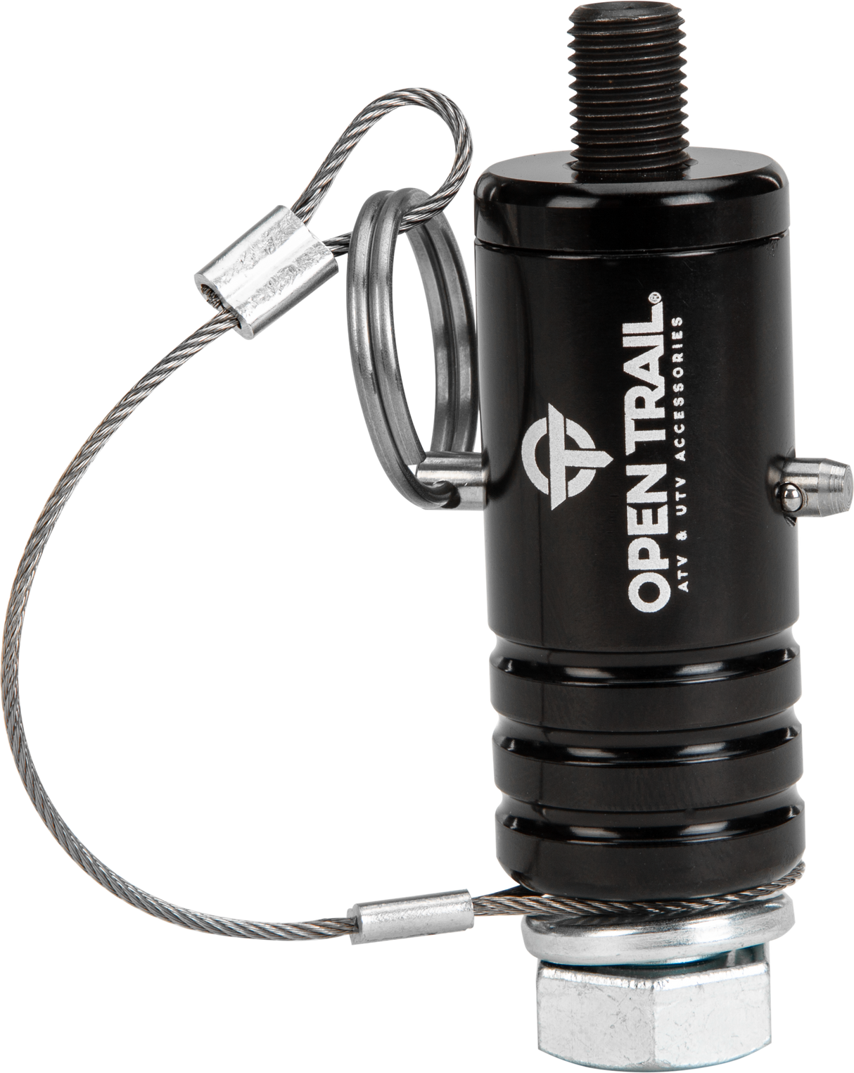 OPEN TRAIL OT-WHIP-BLK Quick Release Whip Mount for Jeep, Truck, and SUV (Black)