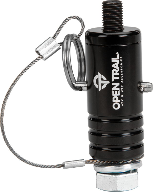 OPEN TRAIL OT-WHIP-BLK Quick Release Whip Mount for Jeep, Truck, and SUV (Black)