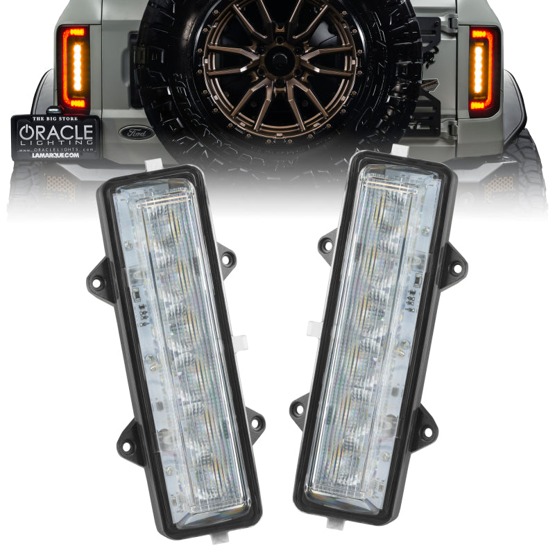 Oracle Lighting 21-23 Ford Bronco Dual Function Reverse LED Flush Taillight - Amber/Wht