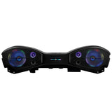 DS18 JL24-SBAR22/BKLD Overhead Soundbar for 2024+ Jeep Wrangler JL, JLU, and JT with 2x 8-inch Speakers, 2x 3.8-inch Tweeters, and LED Lighting