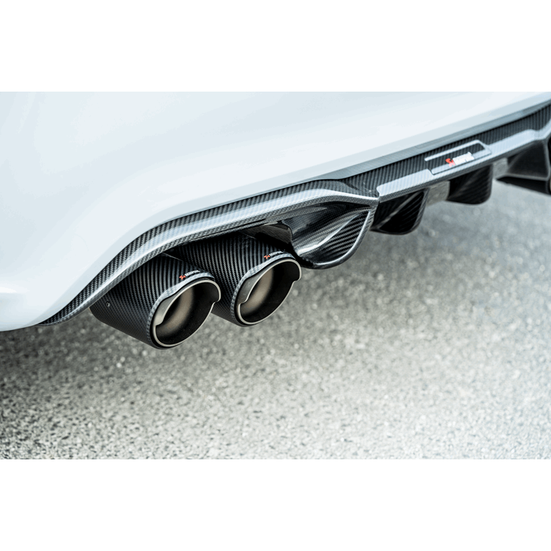 Akrapovic Slip-On Line Exhaust for 2018+ BMW M2 Competition & M2 CS with Titanium and Carbon Fiber Tips (Part #S-BM/T/3H)