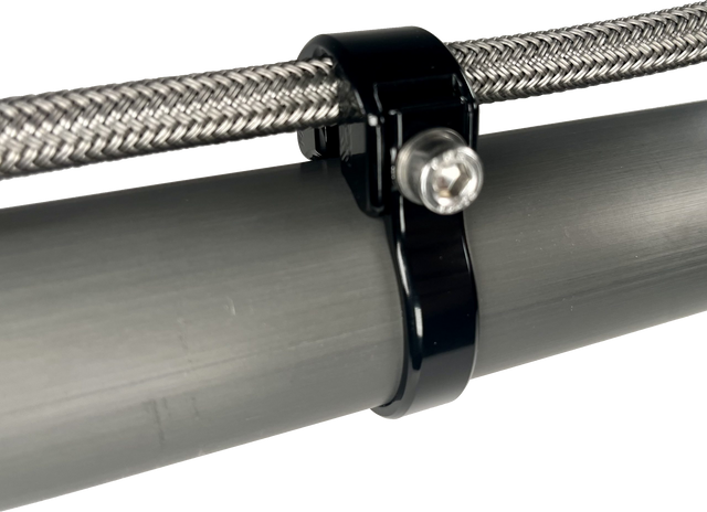 AXIA MODCLR-BK Tubing Mounted Cable and Line Clamp for Vehicles with 3/8 Inch Brake Lines