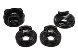 Energy Suspension 8.1101G Black Polyurethane Motor Mount Insert Set for 2003-2006 Toyota Matrix (Front and Rear Torque Positions)