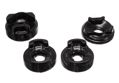 Energy Suspension 8.1101G Black Polyurethane Motor Mount Insert Set for 2003-2006 Toyota Matrix (Front and Rear Torque Positions)