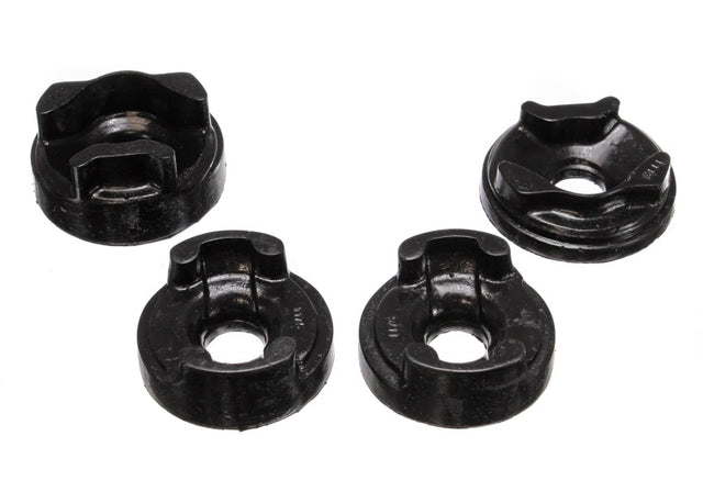 Energy Suspension 8.1101G Black Polyurethane Motor Mount Insert Set for 2003-2006 Toyota Matrix (Front and Rear Torque Positions)