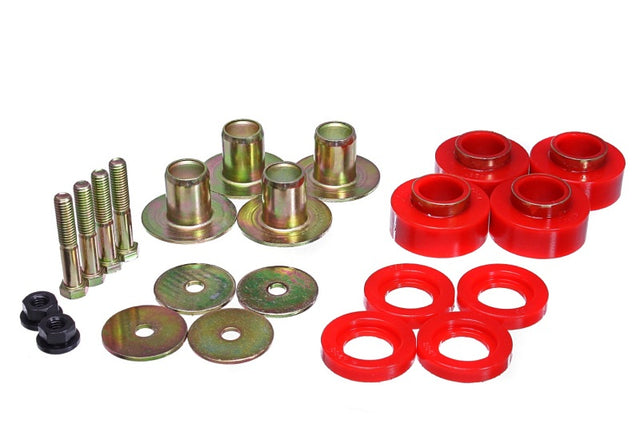 Energy Suspension Hyper-Flex Red Body Mount Set for 1969-1972 Chevrolet Chevelle - Vehicle Fitment Included