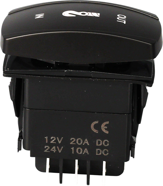 Open Trail SM106-019 Momentary LED Winch Switch Pro Backlit - Fits Jeep Wrangler, Toyota Tacoma, Ford F-150