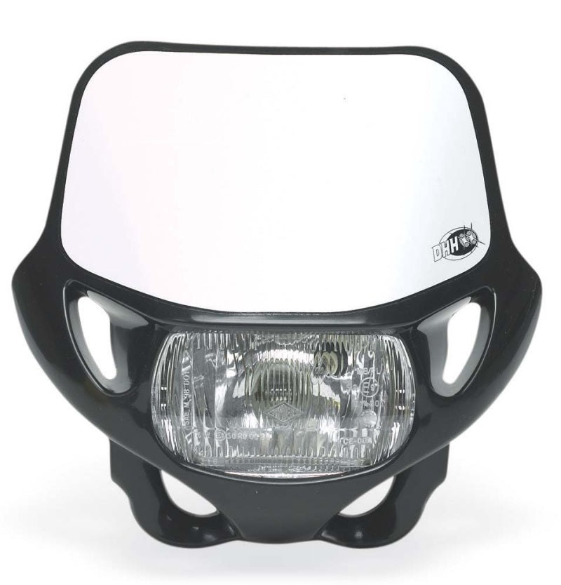Acerbis Headlight DHH CE 12V-35W for Powersports Vehicles - Black