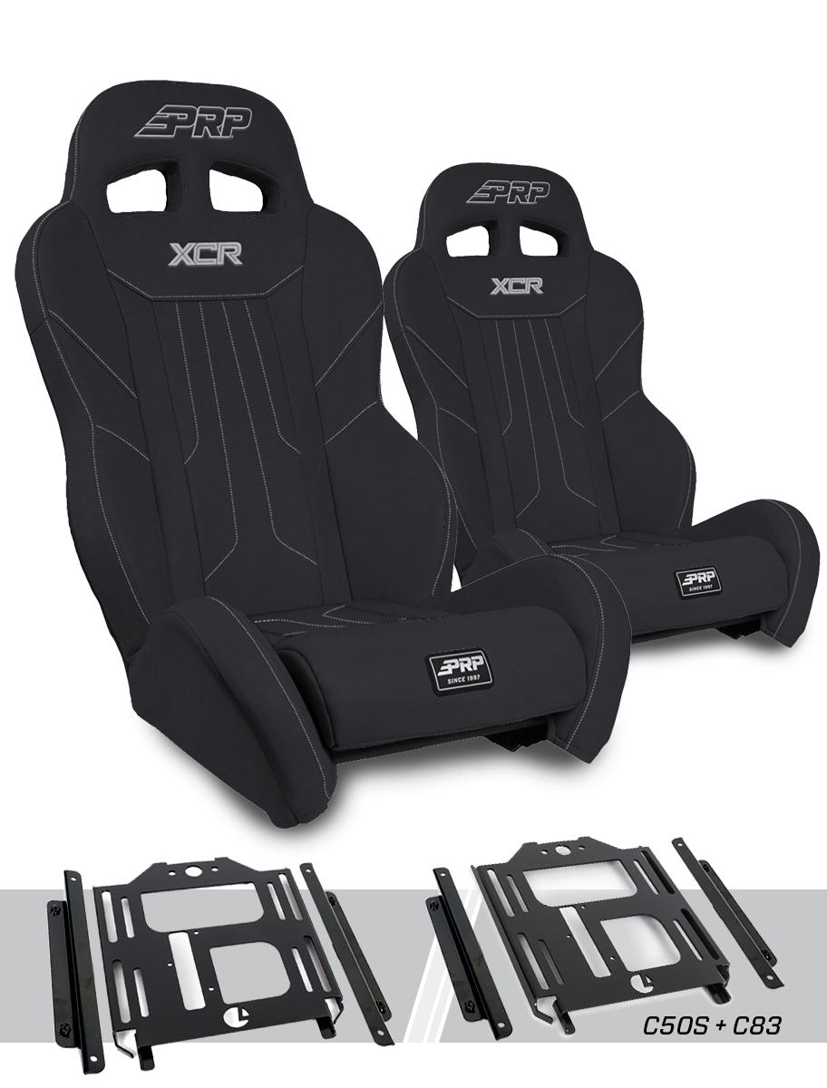 XCR Suspension Seats Kit for Polaris RZR 570, 800, 900 (Pair)