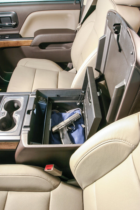 Tuffy Products Console Safe with Keyed Lock for Chevrolet Silverado and GMC Sierra 1500 (Part #320-01)