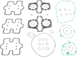 ATHENA Complete Gasket Kit - Honda P400210850975/1