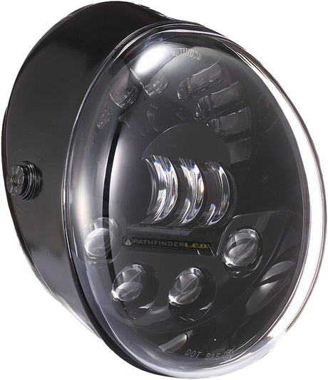 Pathfinder V2VRDB V Rod Headlight in Black for Harley Davidson V-Rod Models (2002-2009)