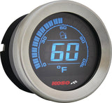 KOSO Digital Gauge Cluster with Silver Bezel for Harley-Davidson FLHTC and FLHTCU Models (2004-2013)