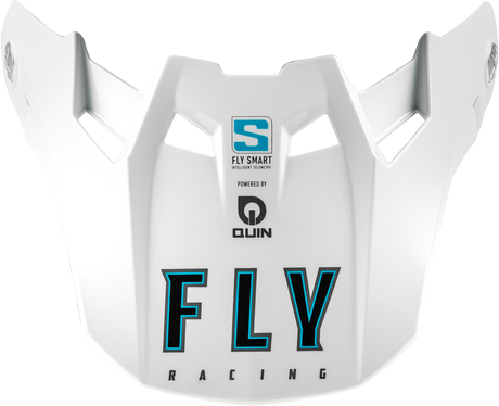 Fly Racing Formula S Carbon Solid Visor White XL/2X for Dirt Bikes and Off-Road Vehicles