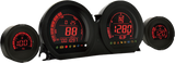 KOSO HD03 Series Gauge Kit for Harley Davidson FLHT and FLTR Models (2014-2017) with Color Changeable LCD Display