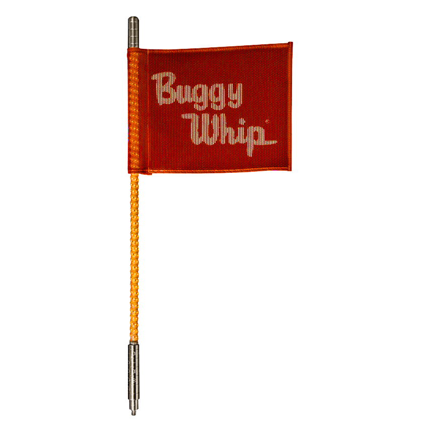 6' LED Whip with Flag | Buggy Whip