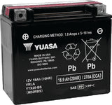 Yuasa YTX20-BS Maintenance Free AGM 12-Volt Battery w/Bottle
