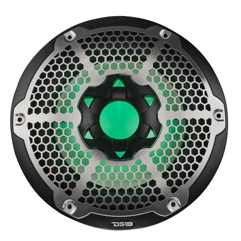 DS18 NXL-10SUB/BK 10-Inch Powersports Subwoofer with Enclosure – 300 Watts RMS, 4 Ohm Single Voice Coil, Black with Covers