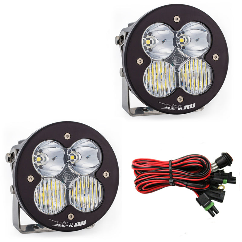 Baja Designs XL R 80 Series Driving Combo LED Light Pods Pair - Off-Road Automotive Lighting