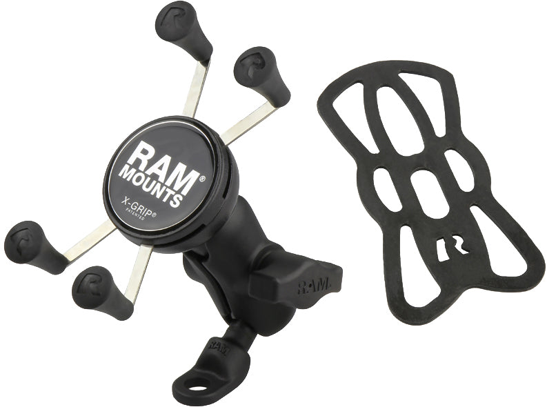 RAM X-Grip Phone Mount with 9mm Angled Bolt Head Adapter for BMW Motorcycles