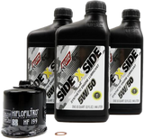 Klotz Sidexside Oil Change Kit 5W50 with Oil Filter for Polaris RZR XP and Pro XP Models
