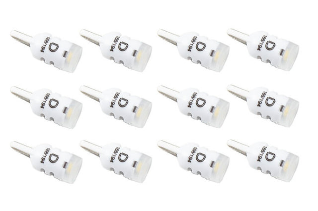 Diode Dynamics 194 LED Bulb HP3 LED Warm - White Set of 12
