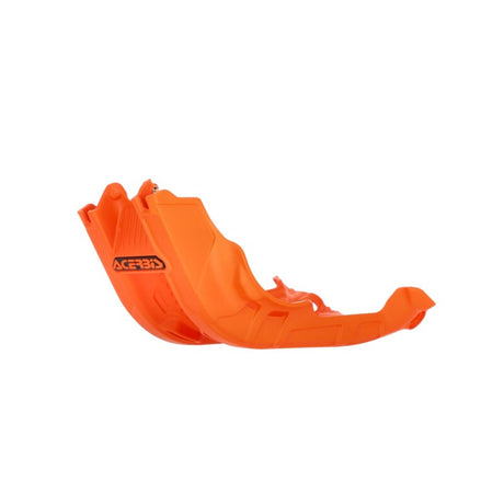 Acerbis 2024 KTM XW-F500 Skid Plate - 16 Inch Orange, Lightweight Polypropylene Construction