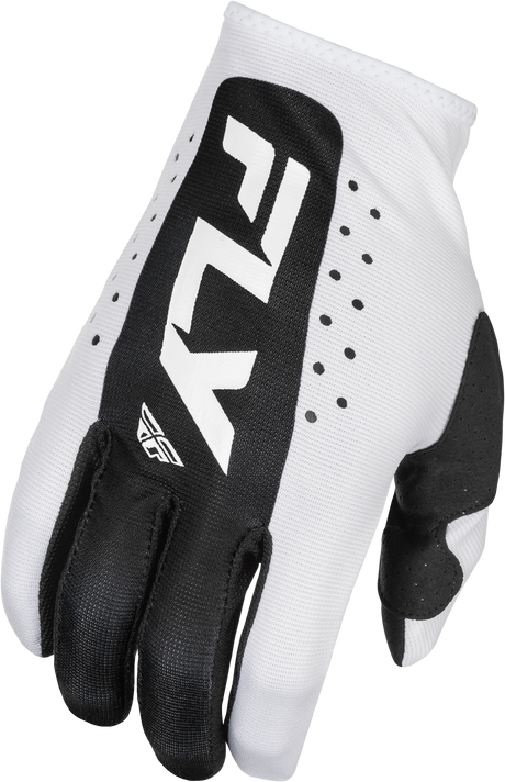 Fly Racing Lite Gloves White/Black 3X-Large for Offroad MX Riding