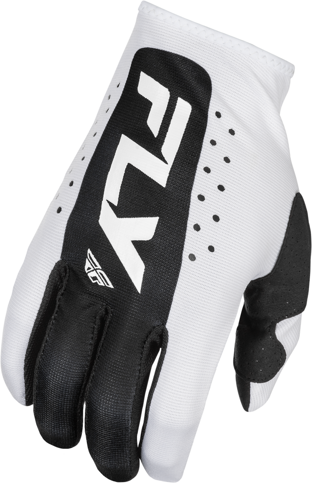 Fly Racing Lite Gloves White/Black 3X-Large for Offroad MX Riding