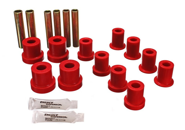 Energy Suspension 3.2112R Front Leaf Spring Bushing Set for 1985-1987 GMC Suburban, Yukon XL, and K2500 4WD Vehicles
