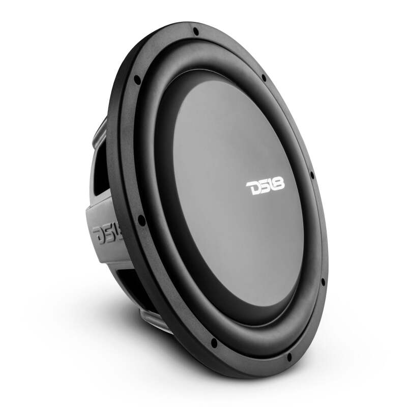 DS18 PSW12.4D 12-Inch 600W RMS Water-Resistant Shallow Mount Subwoofer for Automotive Applications