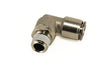 Air Lift Nickel-Plated Elbow Fitting - 1/8 in NPT Male to 1/4 in Push-to-Connect Tube