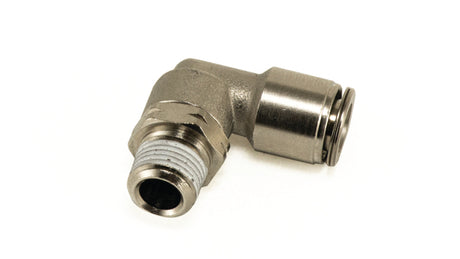 Air Lift Nickel-Plated Elbow Fitting - 1/8 in NPT Male to 1/4 in Push-to-Connect Tube